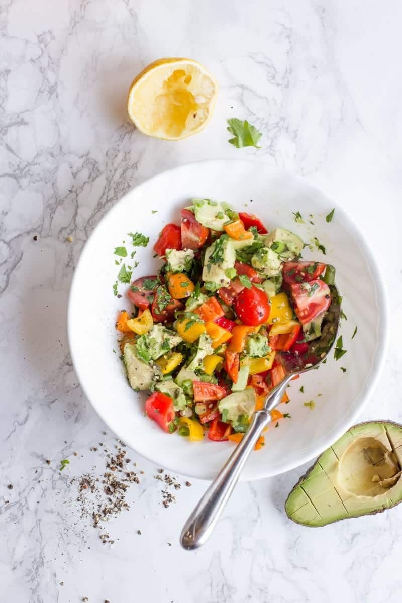 Avocado Bell Pepper Salad