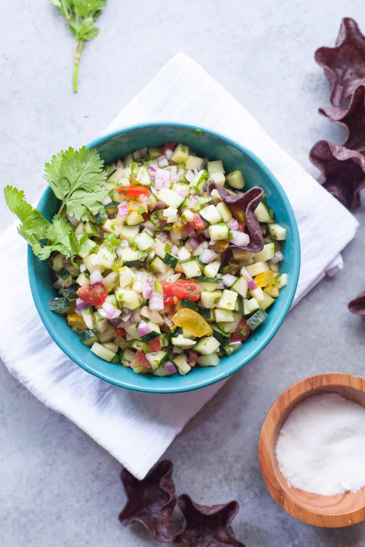 Cool and Crisp Cucumber Salsa