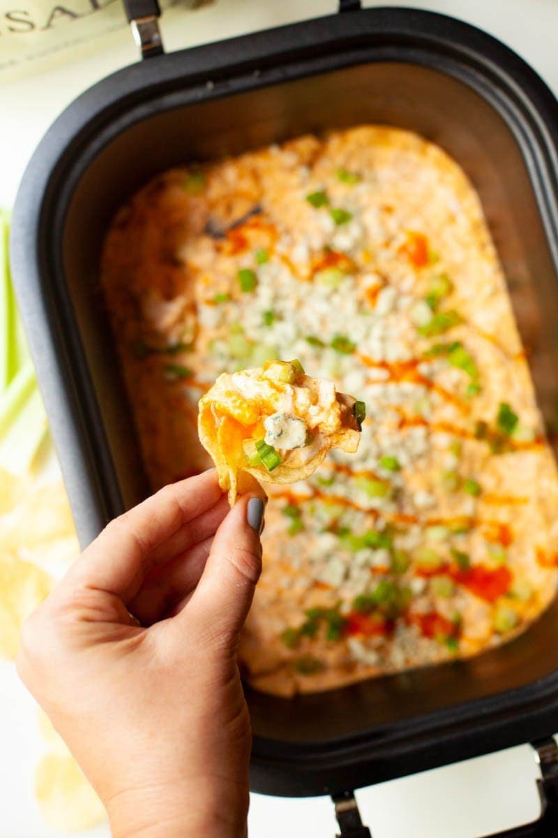 Crockpot Buffalo Chicken Dip for Game Day