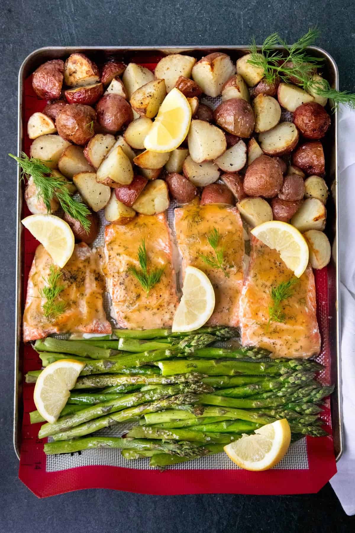 Sheet Pan Salmon with a Maple Glaze