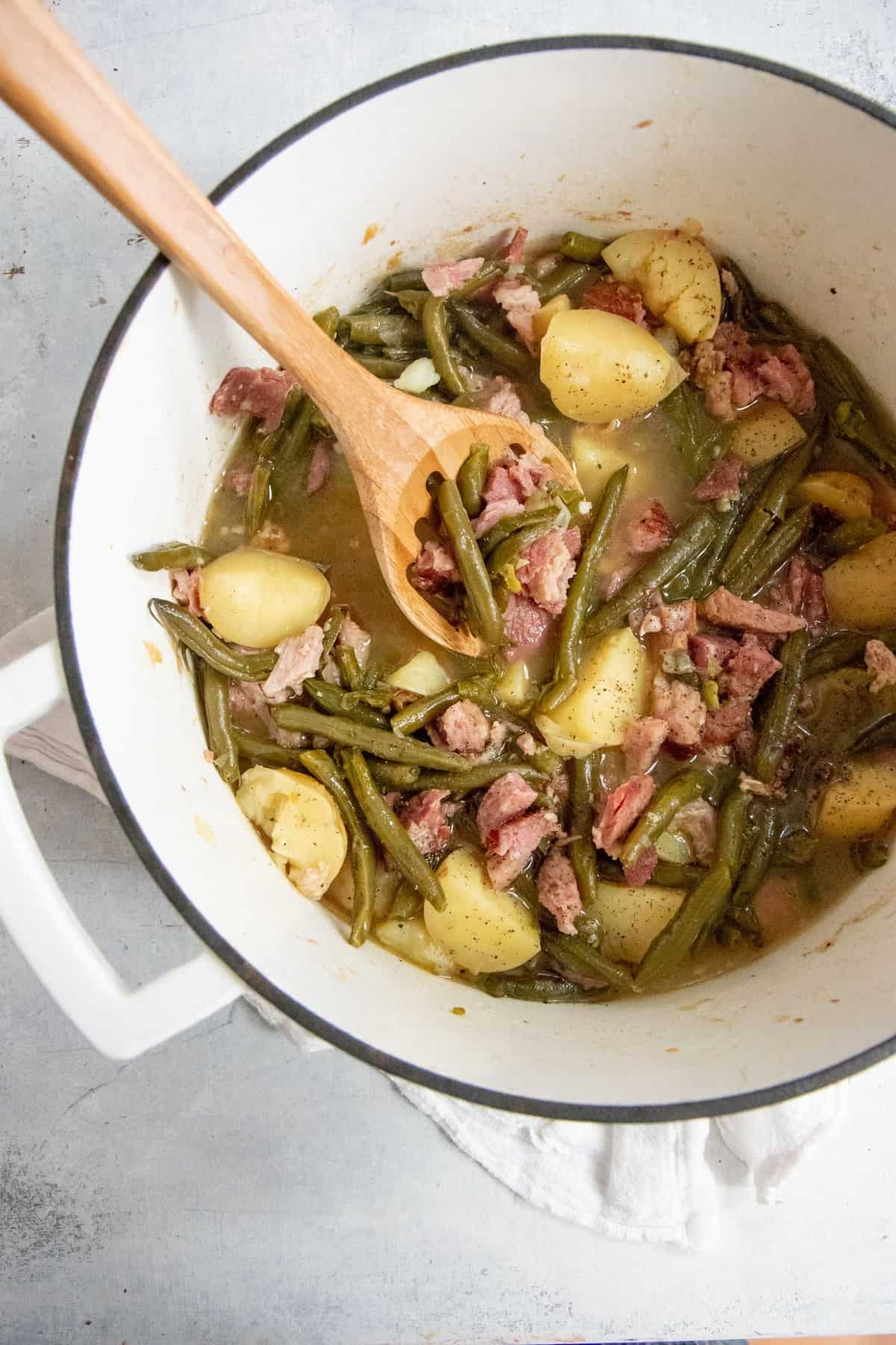 Southern Style Green Beans and Potatoes