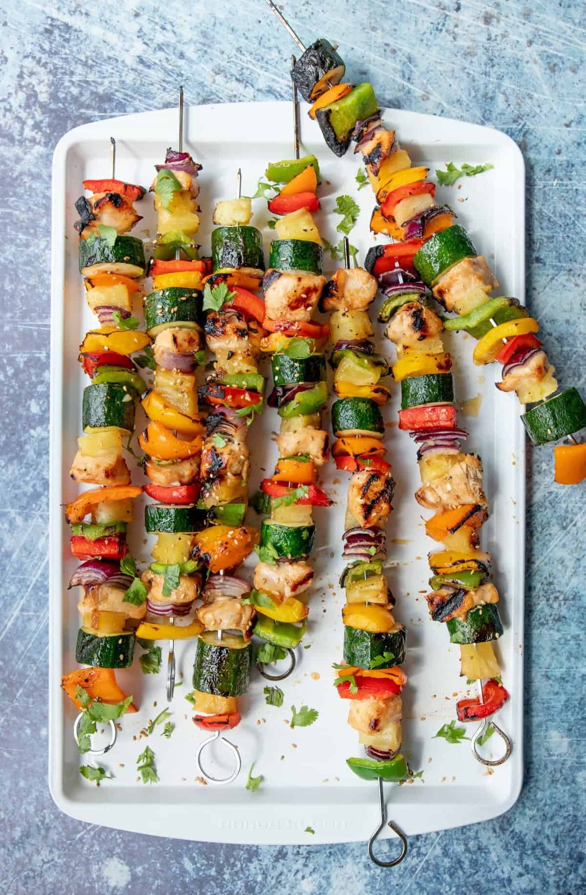 Grilled Hawaiian Chicken Kabobs