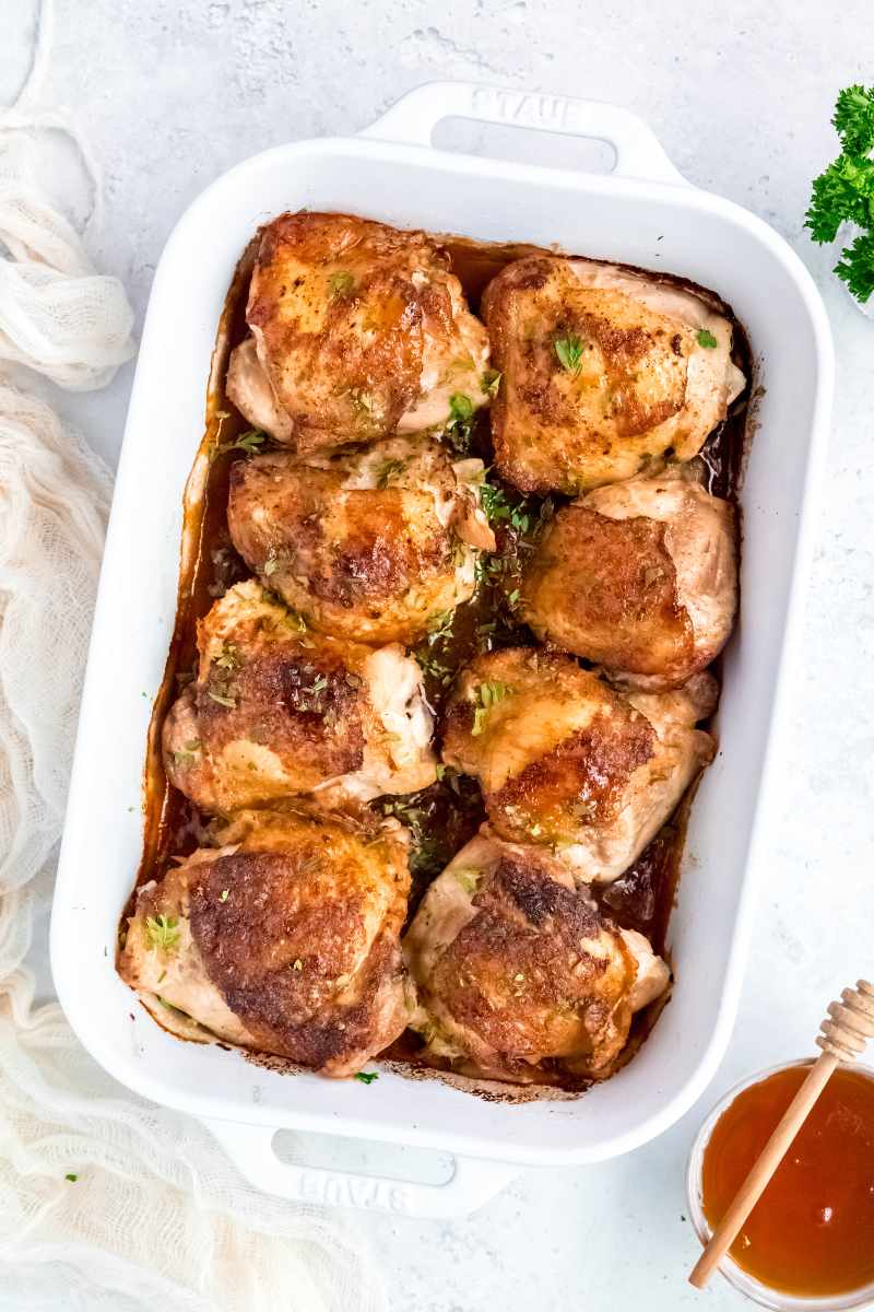 Honey Garlic Chicken Thighs