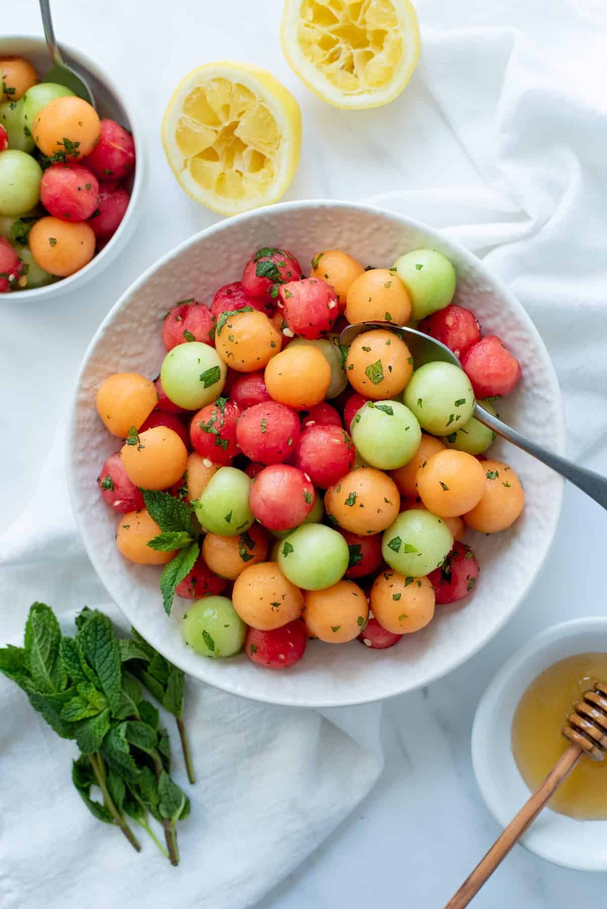 Honey-Mint Melon Salad