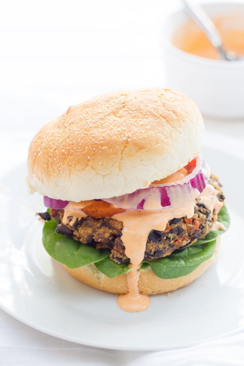 Mushroom and Wild Rice Black Bean Burgers