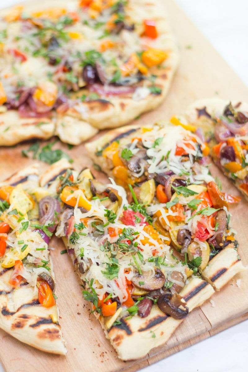 Grilled Veggie and Pesto Flatbread