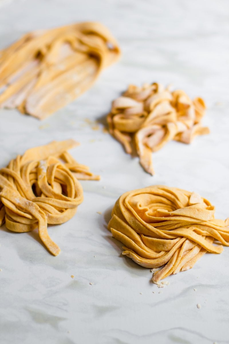 Fresh Pumpkin Pasta With Two Ingredients