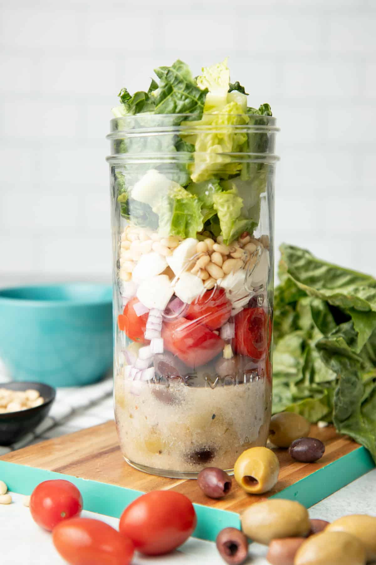 Italian Chopped Salad in a Jar