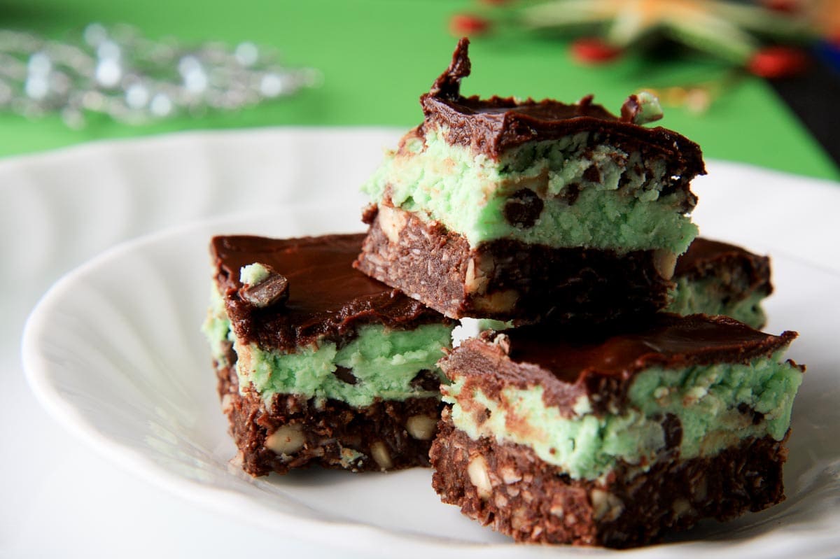 No-Bake Mint Chocolate Bars