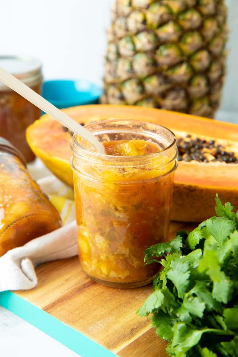 Pineapple Papaya Chili Salsa