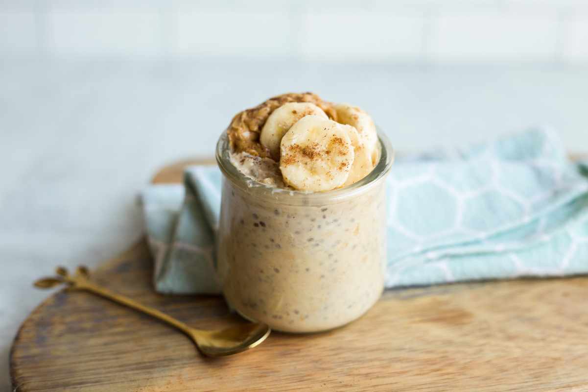 Peanut Butter Banana Overnight Oats Recipe