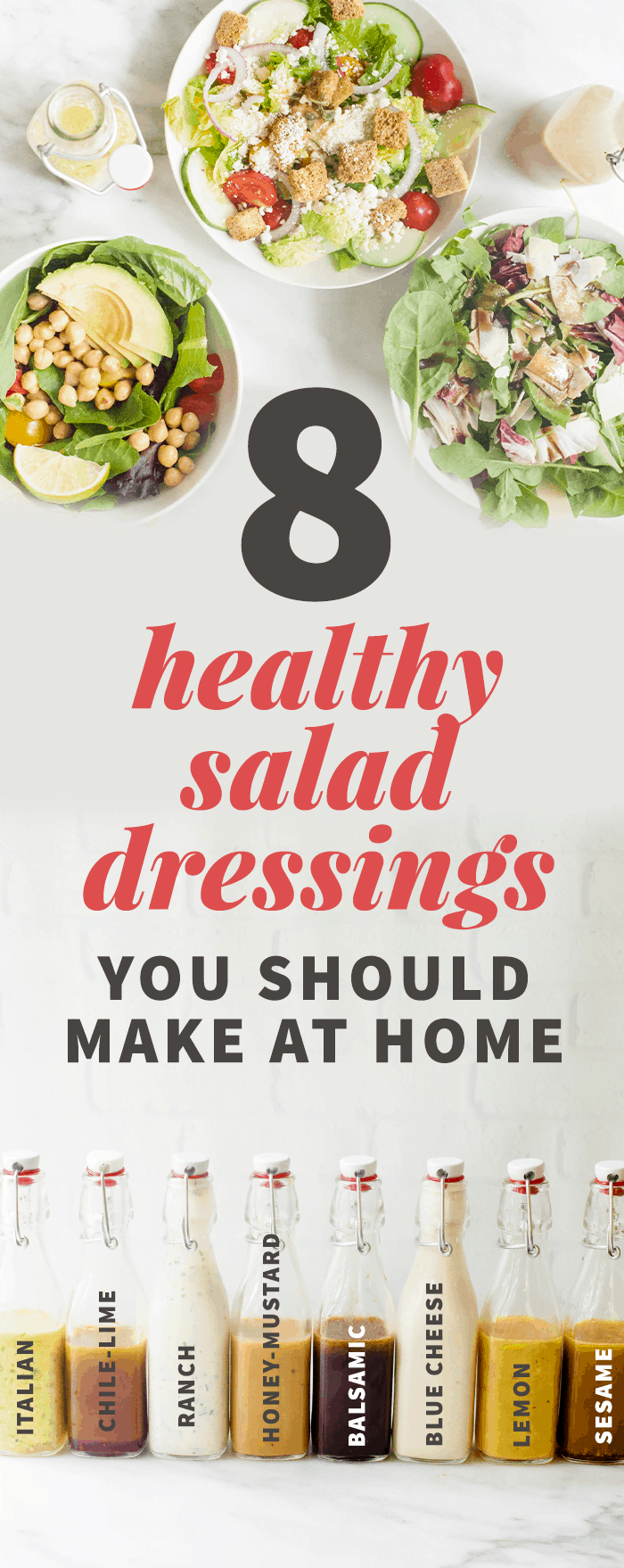 8 Healthy Salad Dressings You Should Make at Home