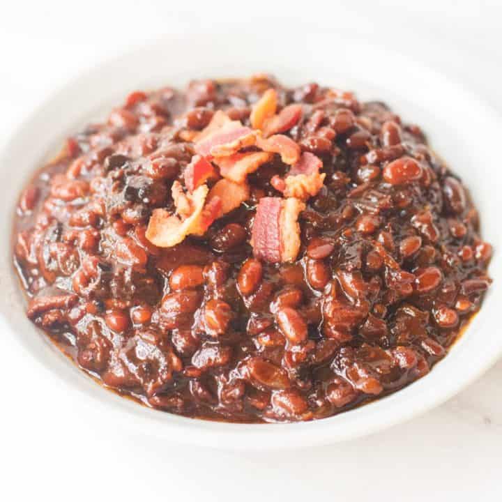 Slow Cooker Bacon Brown Sugar Baked Beans