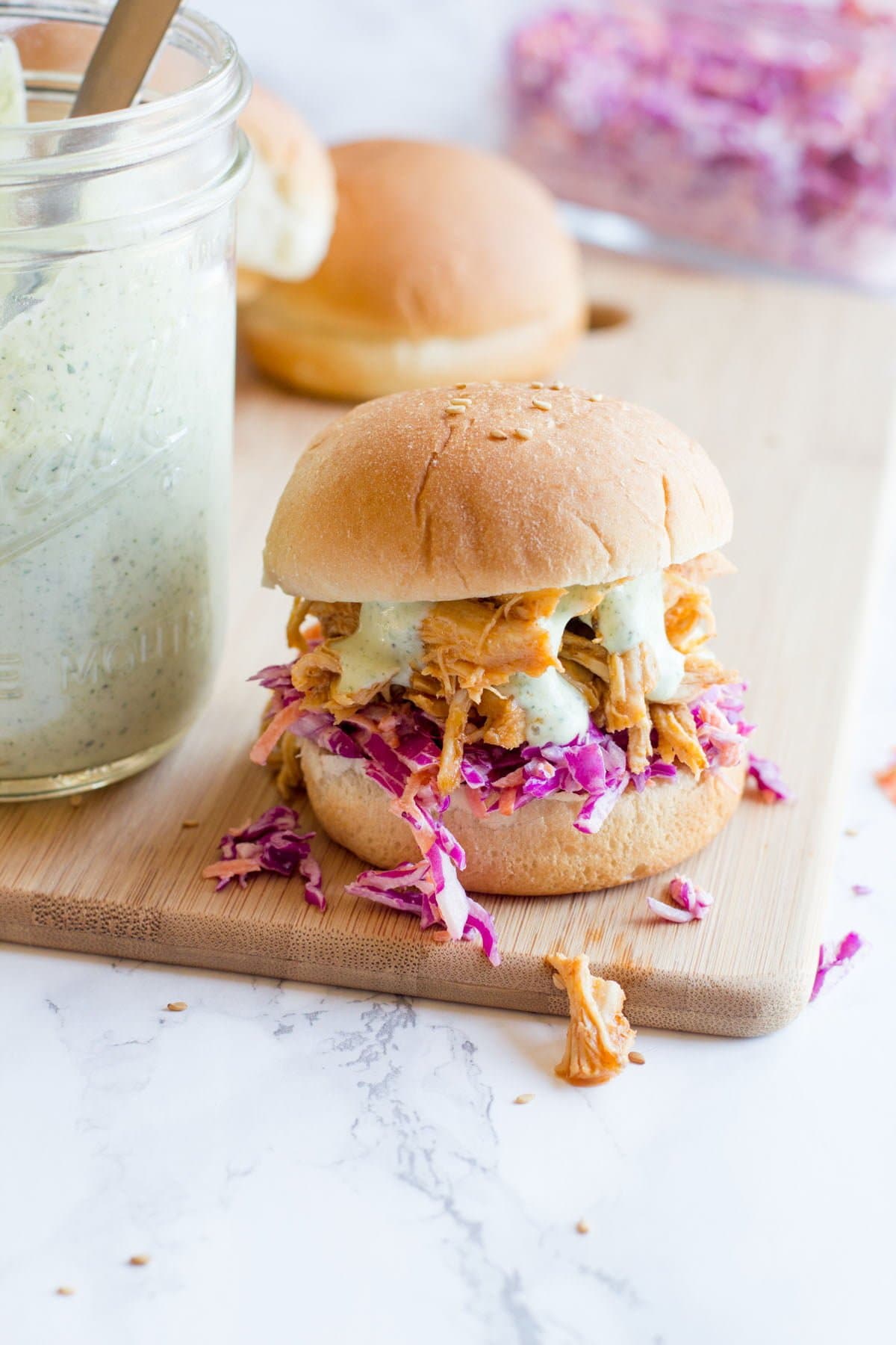 How to Make Slow Cooker Sriracha Chicken Sliders