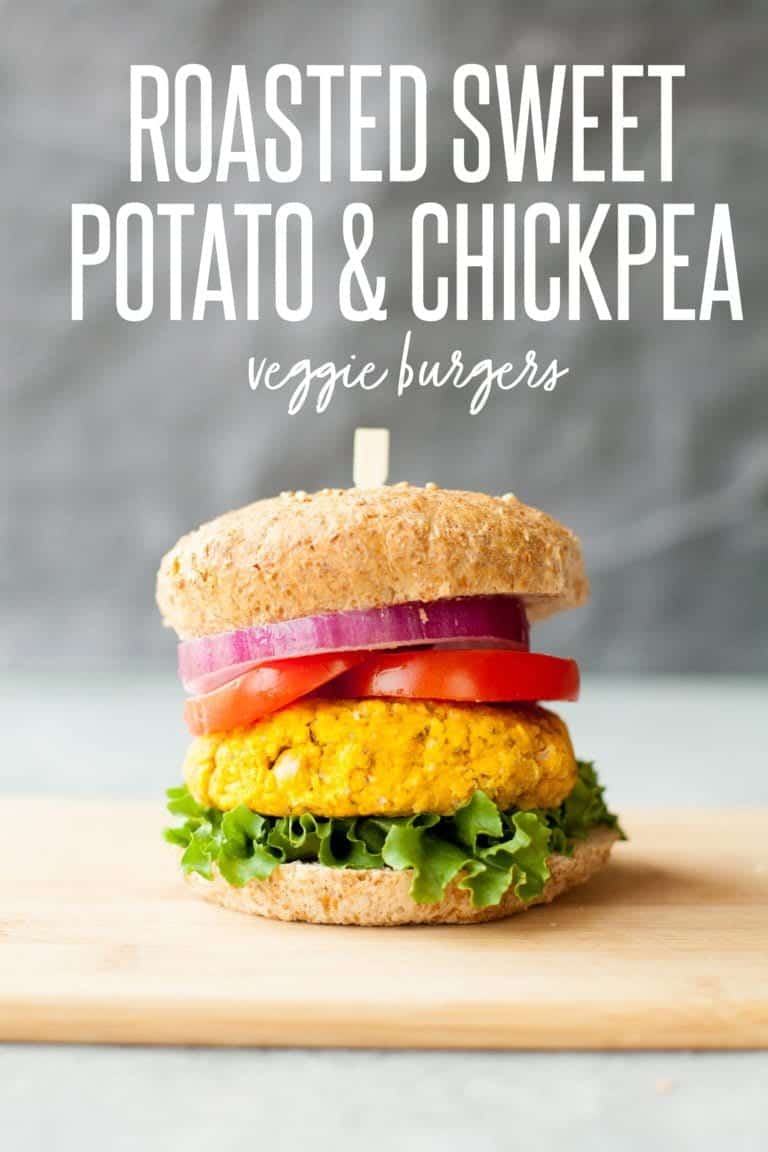 Sweet Potato & Chickpea Veggie Burgers