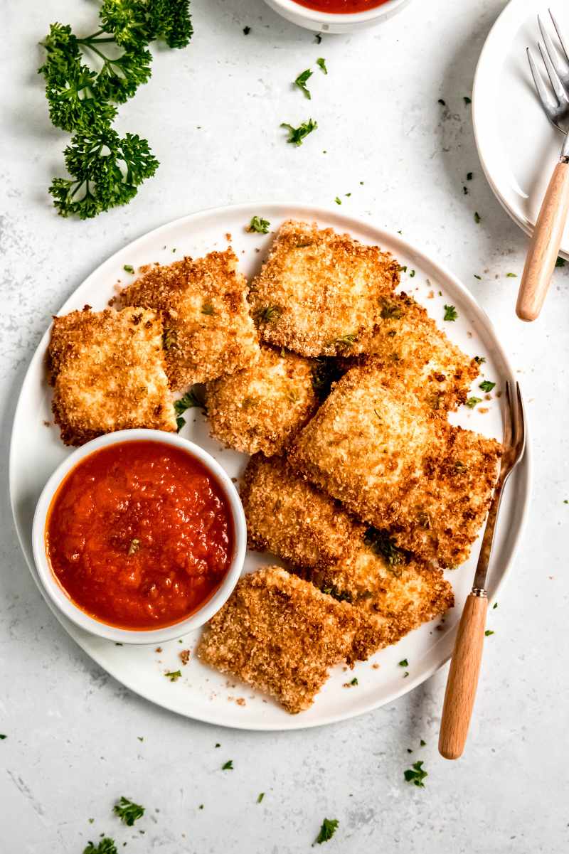 Homemade Toasted Ravioli (Baked or Fried)