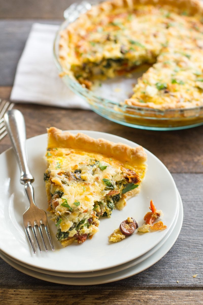 Veggie Mediterranean Quiche